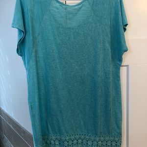 Turquoise sweater top XXL